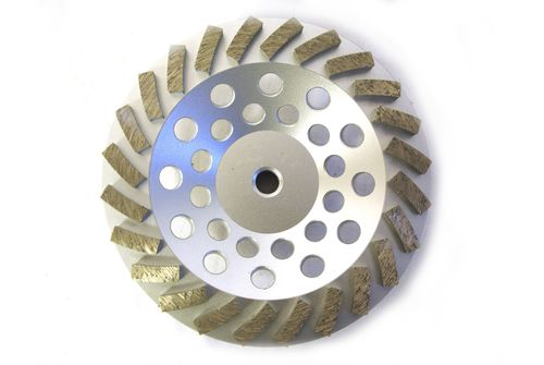 7" Swirl Cup Wheel for Grinding (Threaded)
