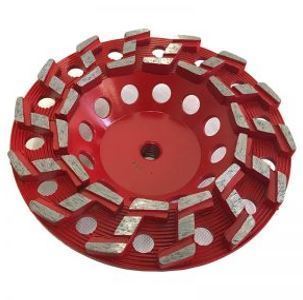 7″ S-Seg Cup Wheel for Grinding (Threaded)
