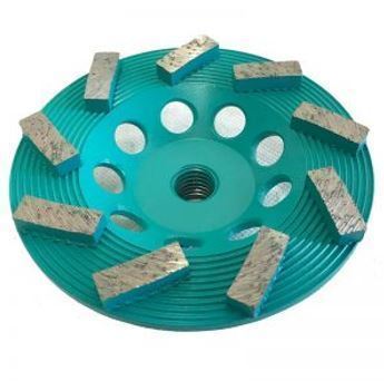 4.5″ 18-Seg Spiral Diamond Cup Wheel (Premium Green Series)
